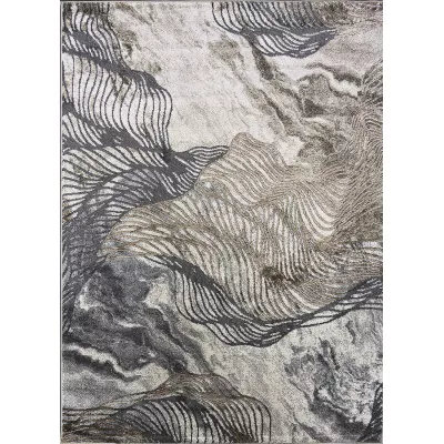 Téglalap alakú szőnyegdarab 180x260 BREA 1 - bézs / arany