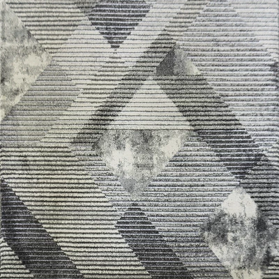 Téglalap alakú szőnyegdarab 60x100 BREA 2 - szürke / fehér