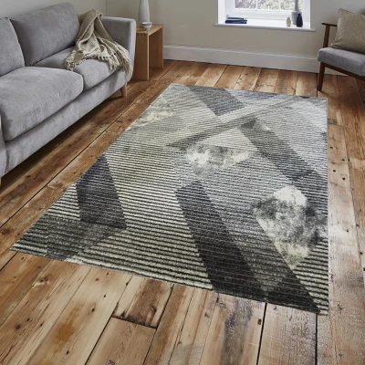 Téglalap alakú szőnyegdarab 180x260 BREA 2 - szürke / fehér