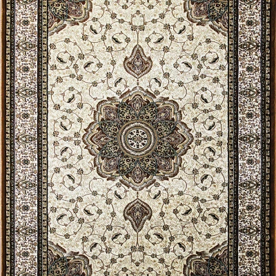 Szőnyegpadló keleties mintával 100x200 CAMBRIA 1 - krémszínű