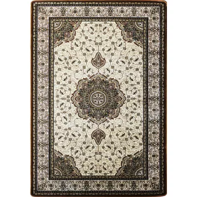 Szőnyegpadló keleties mintával 100x200 CAMBRIA 1 - krémszínű