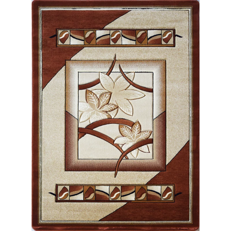 Modern szőnyegdarab 200x290 ARTESIA 2 - virágmintás / barna