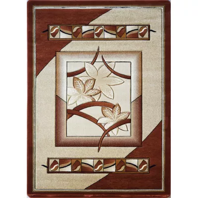 Modern szőnyegdarab 200x290 ARTESIA 2 - virágmintás / barna