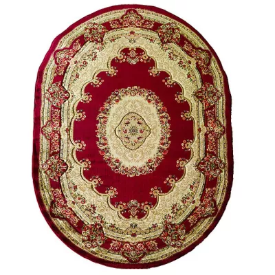 Keleti darab ovális szőnyeg 200x290 ARTESIA 7 - piros