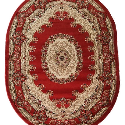 Keleti darab ovális szőnyeg 200x290 ARTESIA 10 - piros