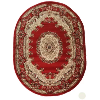 Keleti darab ovális szőnyeg 200x290 ARTESIA 10 - piros