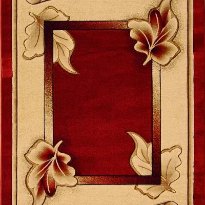 Modern ovális szőnyegdarab 200x290 ARTESIA 20 - piros