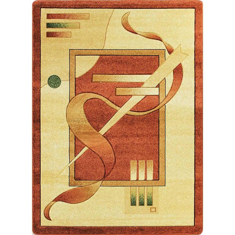 Ovális nappali szőnyeg 140x190 ARTESIA 22 - barna
