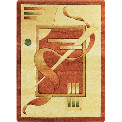 Ovális nappali szőnyeg 200x290 ARTESIA 22 - barna
