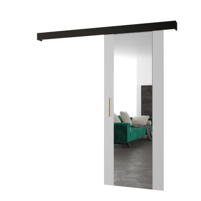Tolóajtó arany fogantyúval SALOME 2 - 70 cm, fehér / fekete
