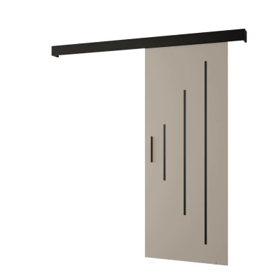 Tolóajtó fekete fogantyúval SALOME 11 - 70 cm, kasmír / fekete