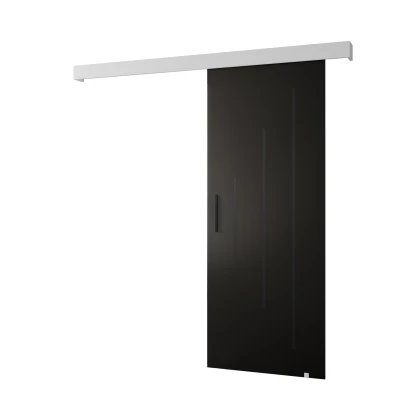 Tolóajtó fekete fogantyúval SALOME 11 - 80 cm, fekete / fehér