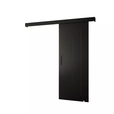 Tolóajtó fekete fogantyúval SALOME 11 - 80 cm, fekete