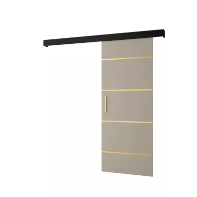 Tolóajtó arany fogantyúval SALOME 4 - 80 cm, kasmír / fekete