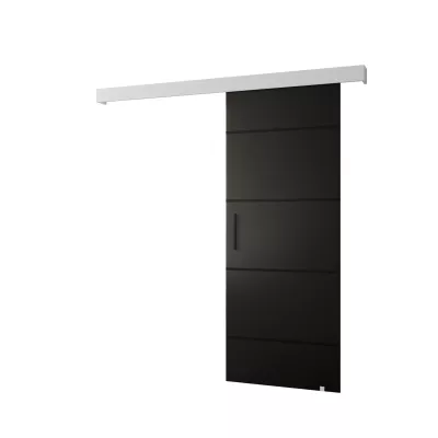 Tolóajtó fekete fogantyúval SALOME 4 - 80 cm, fekete / fehér