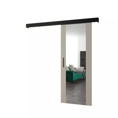 Tolóajtó fekete fogantyúval SALOME 2 - 80 cm, kasmír / fekete