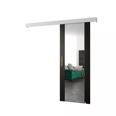 Tolóajtó arany fogantyúval SALOME 2 - 80 cm, fekete / fehér