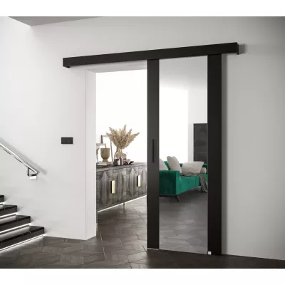 Tolóajtó fekete fogantyúval SALOME 2 - 80 cm, fekete