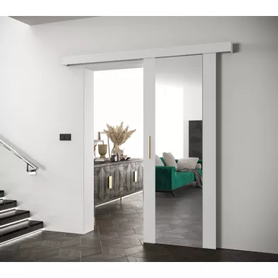 Tolóajtó arany fogantyúval SALOME 2 - 80 cm, fehér