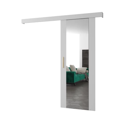 Tolóajtó arany fogantyúval SALOME 2 - 80 cm, fehér