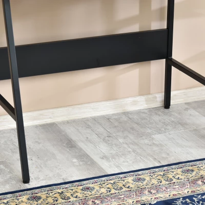 Minimalista íróasztal RENO - fekete / diófa