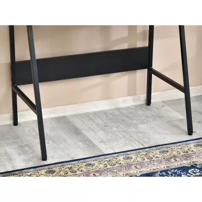 Minimalista íróasztal RENO - fekete / diófa