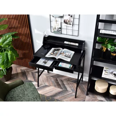Minimalista íróasztal RENO - fekete
