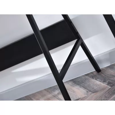 Minimalista íróasztal RENO - fekete / beton