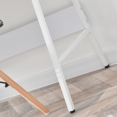 Minimalista íróasztal RENO - fehér / sonoma tölgy