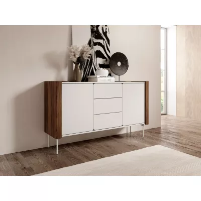 LIA kombinált fiókos szekrény - dió / kasmír