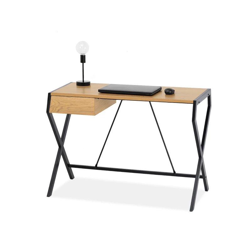TARAS design íróasztal - fekete / tölgyfa
