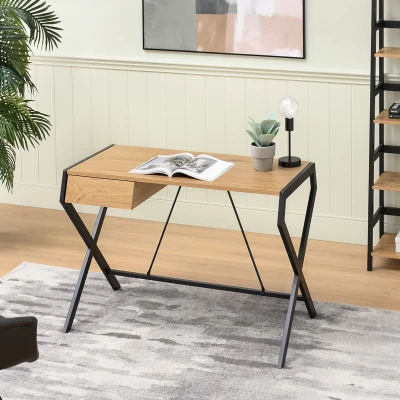 TARAS design íróasztal - fekete / tölgyfa