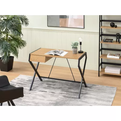 TARAS design íróasztal - fekete / tölgyfa