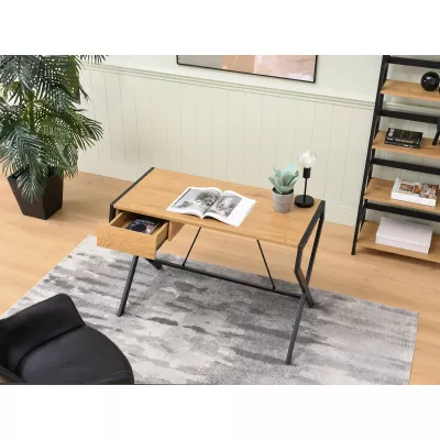TARAS design íróasztal - fekete / tölgyfa