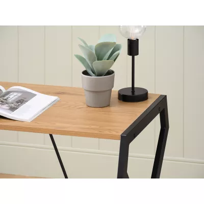 TARAS design íróasztal - fekete / tölgyfa