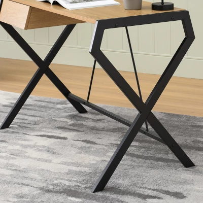 TARAS design íróasztal - fekete / tölgyfa