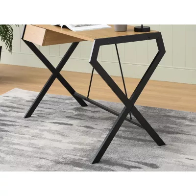TARAS design íróasztal - fekete / tölgyfa