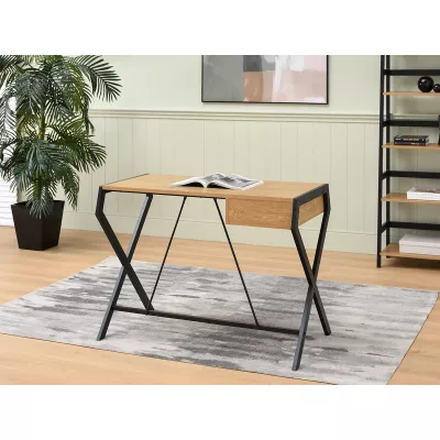 TARAS design íróasztal - fekete / tölgyfa