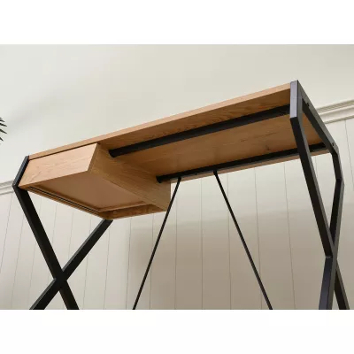 TARAS design íróasztal - fekete / tölgyfa