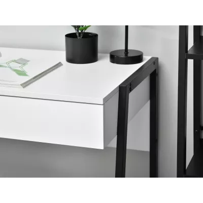 Íróasztal fiókkal ARGI - fekete / fehér