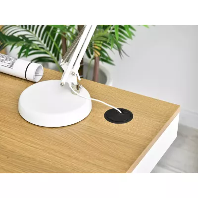 Íróasztal 120 HESOL - fehér / tölgy