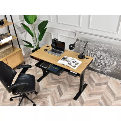 Íróasztal 120 HESOL - fekete / tölgy