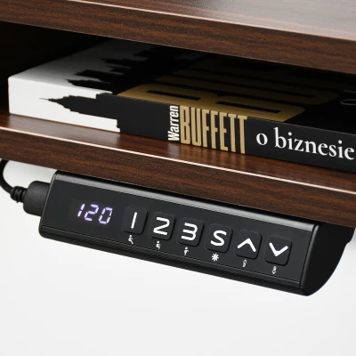 Íróasztal 120 HESOL - fekete / dió