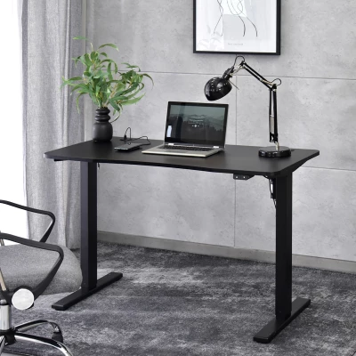 IKERNE magasságban állítható íróasztal - fekete