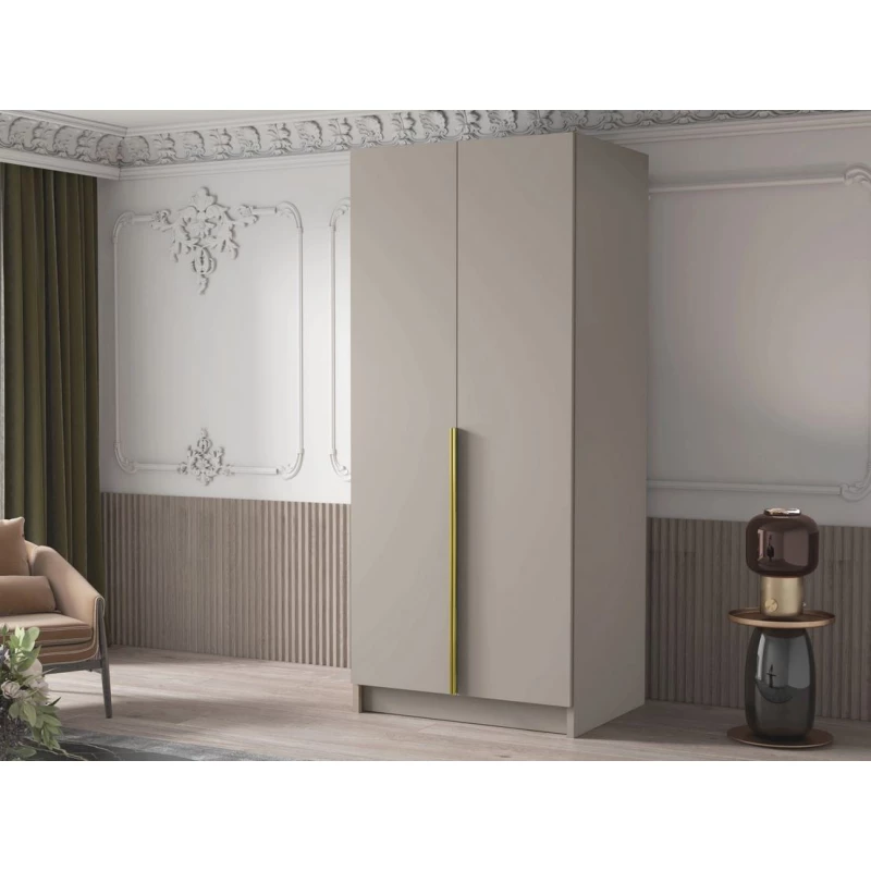 Keskeny gardrób 100 cm SELLY 1 - kasmír / arany