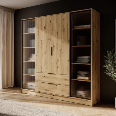 Kombinált gardrób 206 cm COSIMA - artisan tölgyfa