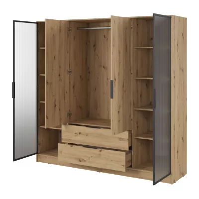 Kombinált gardrób 206 cm COSIMA - artisan tölgyfa