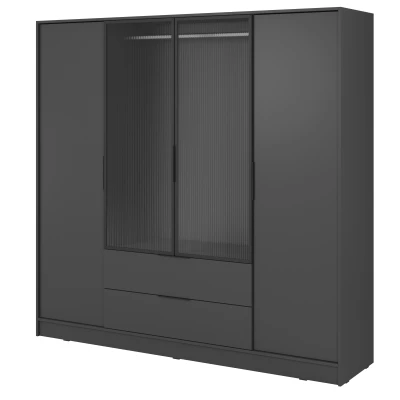 Gardróbszekrény 206 cm COSIMA - grafitszürke