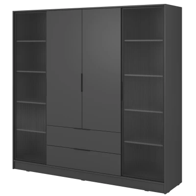 Kombinált gardrób 206 cm COSIMA - grafitszürke