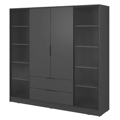 Kombinált gardrób 206 cm COSIMA - grafitszürke